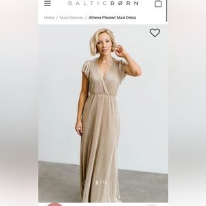 Baltic Born Gold Maxi/Bridesmaid Dress!